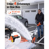 VEVOR Electric Snow Shovel 20V 12" Battery-Powered Cordless Snow Blower, for Driveway Patio Deck, Includes 4Ah Battery and Charger, 20 ft Throw Distance, 60° Chute, LED Light & Adjustable Handle