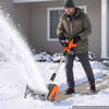 VEVOR Electric Snow Shovel 20V 12" Battery-Powered Cordless Snow Blower, for Driveway Patio Deck, Includes 4Ah Battery and Charger, 20 ft Throw Distance, 60° Chute, LED Light & Adjustable Handle