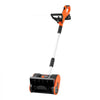 VEVOR Electric Snow Shovel 20V 12" Battery-Powered Cordless Snow Blower, for Driveway Patio Deck, Includes 4Ah Battery and Charger, 20 ft Throw Distance, 60° Chute, LED Light & Adjustable Handle