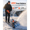 VEVOR Electric Snow Shovel 40V 13.5" Battery-Powered Cordless Snow Blower, for Driveway Patio Deck, Includes 2 x 4Ah Batteries & Charger, 20 ft Throw Distance, 60° Chute, LED Light, Adjustable Handle