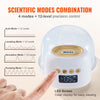VEVOR Breast Pump, Wearable Electric Breast Pumps Hands Free, 4 Mode & 12 Levels, 300mmHg Strong Suction, Ultra-Quiet Rechargeable Portable Breastfeeding Pump with LED Display, 24mm Insert/28mm Flange