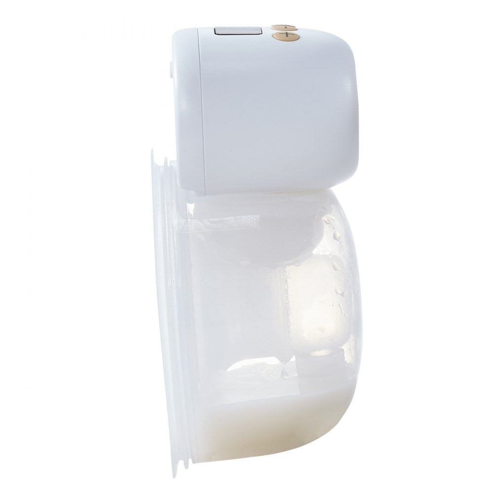 VEVOR Breast Pump, Wearable Electric Breast Pumps Hands Free, 4 Mode & 12 Levels, 300mmHg Strong Suction, Ultra-Quiet Rechargeable Portable Breastfeeding Pump with LED Display, 24mm Insert/28mm Flange