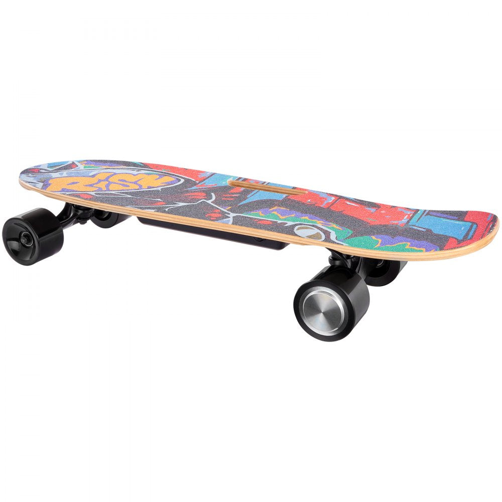 VEVOR Electric Skateboard with Remote, 9.3 Mph Top Speed & 5 Miles Max Range Skateboard Longboard, 3 Speeds Adjustment Skateboards, Easy Carry Handle Design, Suitable for Adul Tested to UL Standards