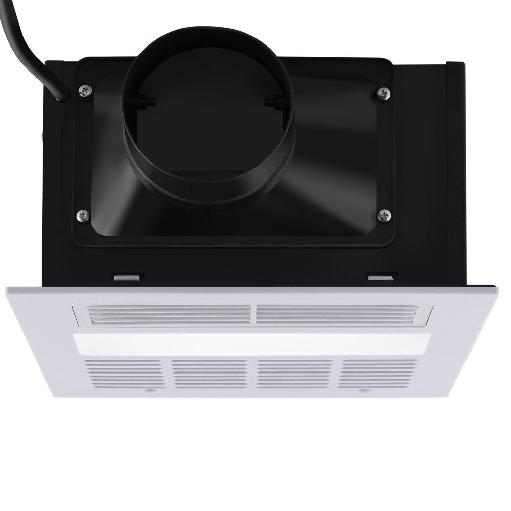 VEVOR Bathroom Exhaust Fan, 1500W Heating, 110 CFM High-Efficiency Ventilation, 1.5sones Low Noise Operation, Energy-Saving Bathroom Ceiling Fan, For Various Ceilings