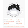 VEVOR Bathroom Exhaust Fan with LED Light, 130 CFM Bathroom Vent Three Gear Color Temp, 1.5 Sones Low-Noise, Premium AC Motor Ceiling Fan for Laundry Room, Storage Room, Home Ventilation, White