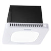 VEVOR Bathroom Exhaust Fan with LED Light, 130 CFM Bathroom Vent Three Gear Color Temp, 1.5 Sones Low-Noise, Premium AC Motor Ceiling Fan for Laundry Room, Storage Room, Home Ventilation, White