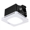 VEVOR Bathroom Exhaust Fan with LED Light, 130 CFM Bathroom Vent Three Gear Color Temp, 1.5 Sones Low-Noise, Premium AC Motor Ceiling Fan for Laundry Room, Storage Room, Home Ventilation, White