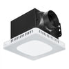 VEVOR Bathroom Exhaust Fan, 80-110-130 CFM Bathroom Vent with Seven Colors RGB Lights, 1.5 Sones Low-Noise, Premium DC Motor Ceiling Fan for KTV Laundry Room, Storage Room, Ventilation, White