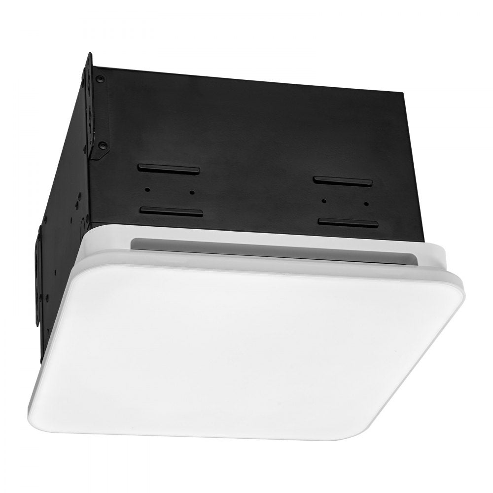 VEVOR Bathroom Exhaust Fan with LED Light, 80 CFM 4000K Bathroom Vent, 1.5 Sones Low-Noise, Premium Motor Ceiling Fan for Laundry Room, Storage Room, Home Ventilation, White
