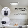 VEVOR Bathroom Exhaust Fan, 80 CFM High-Efficiency Ventilation, 1.5sones Low Noise Operation All-Copper Motor, Energy-Saving Bathroom Ceiling Fan, No Need For Attic Access, For Various Ceilings
