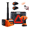 VEVOR Electric Car Jack, 5 Tons /11000 lbs, Electric Scissor Jack with Built-In Inflator, 12V Tire Change Replacement with Electric Impact Wrench & LED Light, Portable Jack kit for Sedan, SUV, Truck