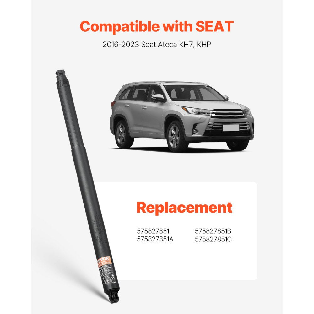 VEVOR Rear Left & Right Tailgate Power Lift Support, Compatible with 2016-2023 Seat Ateca KH7, KHP, Electric Tailgate Liftgate Power Hatch Shock Strut Replace OE# 575827851 575827851A 575827851B(2PCS)
