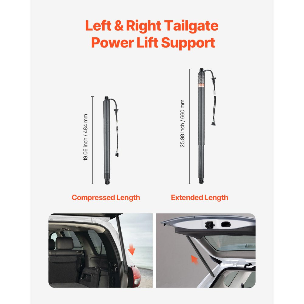 VEVOR Rear Left & Right Tailgate Power Lift Support, Compatible with 2012-2020 Skoda Octavia III, Electric Tailgate Liftgate Power Hatch Shock Strut Replace OE# 575827851 575827851A 575827851B (2PCS)