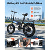 VEVOR Folding Ebike Battery, 48V 10.4Ah Electric Bike Lithium Battery Pack with BMS, 3A Charger, Lock for 1000W E-Bike Motor, Detachable Electric Bicycle Replacement Kit with Handle & Discharge Socket