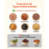 VEVOR Oil Press Machine, 8.27 LBS/H Capacity, 750W Oil Extractor Machine, Automatic Electric Oil Maker for Home Commercial Use, 122℉–572℉ Hot Pressing for Peanuts Sesames Soybeans Almonds