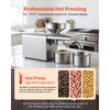 VEVOR Oil Press Machine, 8.27 LBS/H Capacity, 750W Oil Extractor Machine, Automatic Electric Oil Maker for Home Commercial Use, 122℉–572℉ Hot Pressing for Peanuts Sesames Soybeans Almonds