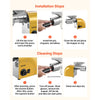 VEVOR Oil Press Machine, 11 LBS/H Capacity, 1250W Oil Extractor Machine, Automatic Electric Oil Maker for Home Commercial Use, 122℉–572℉ Hot & Cold Pressing for Peanuts Sesames Soybeans Almonds