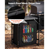 VEVOR Folding Camping Table, Outdoor Portable Table, Quick Set-up Kitchen Cook Station, with Storage Organizer, Telescoping Legs, a Detachable Windscreen, Carrying Bag, for Picnic BBQ RV Traveling