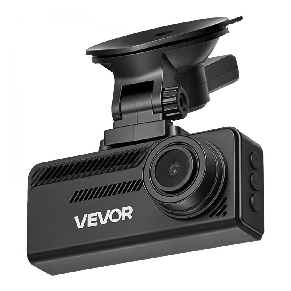 VEVOR Dash Cam Front and Rear, 4K+1080P, 32 GB Card Included, Dual Channel Dash Camera for Cars with Built-in GPS, G-Sensor, Front 129° & Rear 125°, 3.18" Large Screen, Loop Recording, Parking Mode