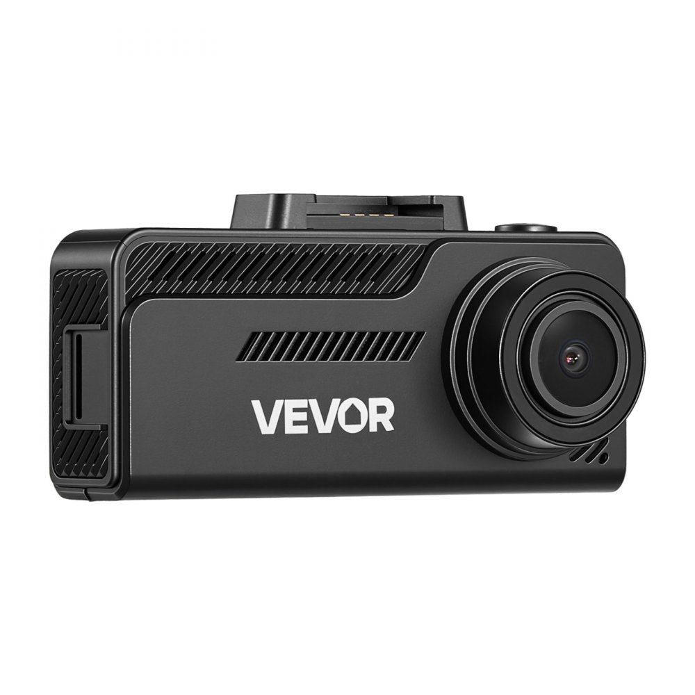 VEVOR Dash Cam Front and Rear, 4K+1080P, 32 GB Card Included, Dual Channel Dash Camera for Cars with Built-in GPS, G-Sensor, Front 129° & Rear 125°, 3.18" Large Screen, Loop Recording, Parking Mode