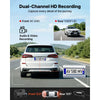 VEVOR Dash Cam Front and Rear, 4K+1080P, WiFi APP Control, Dual Channel Dash Camera for Cars with Built-in GPS, G-Sensor, Front 123° & Rear 125°, 3" Large Screen, Loop Recording, and Parking Mode
