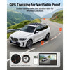 VEVOR Dash Cam Front and Rear, 4K+1080P, WiFi APP Control, Dual Channel Dash Camera for Cars with Built-in GPS, G-Sensor, Front 123° & Rear 125°, 3" Large Screen, Loop Recording, and Parking Mode