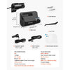VEVOR Dash Cam Front and Rear, 4K+1080P, WiFi APP Control, Dual Channel Dash Camera for Cars with Built-in GPS, G-Sensor, Front 123° & Rear 125°, 3" Large Screen, Loop Recording, and Parking Mode