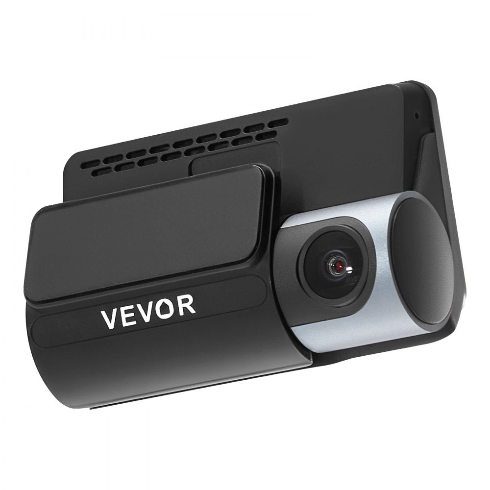 VEVOR Dash Cam Front and Rear, 4K+1080P, WiFi APP Control, Dual Channel Dash Camera for Cars with Built-in GPS, G-Sensor, Front 123° & Rear 125°, 3" Large Screen, Loop Recording, and Parking Mode