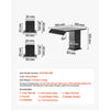 VEVOR Roman Tub Faucet, 3 Hole Waterfall Bathtub Faucet, Roman Bathtub Faucets Set with 2 Handles, Deck Mount Bath Tub Faucets Set for Pet Washing, Baby Care, Adult Bathing, Matte Black, Drip-Free