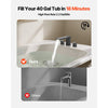 VEVOR Roman Tub Faucet, Bath Tubs Faucets Set with 2 Handles, Roman Tub Faucets Deck Mount for Pet Washing, Baby Care, Adult Bathing, Matte Black, Stainless Steel, 3 Hole Waterfall Bathtub Faucet