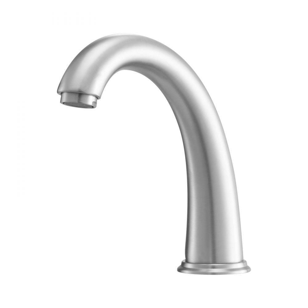 VEVOR Roman Tub Faucet, 3 Hole Waterfall Bathtub Faucet, Gooseneck Bath Tubs Faucets Set with 2 Handles, Roman Tub Faucets Deck Mount for Adult Bathing, Brushed Stainless Steel, High Arc Spout