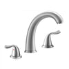 VEVOR Roman Tub Faucet, 3 Hole Waterfall Bathtub Faucet, Gooseneck Bath Tubs Faucets Set with 2 Handles, Roman Tub Faucets Deck Mount for Adult Bathing, Brushed Stainless Steel, High Arc Spout