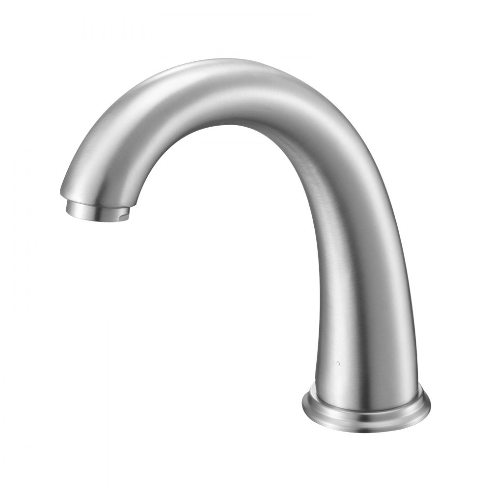 VEVOR Roman Tub Faucet, 3 Hole Waterfall Bathtub Faucet, Gooseneck Bath Tubs Faucets Set with 2 Handles, Roman Tub Faucets Deck Mount for Adult Bathing, Brushed Stainless Steel, High Arc Spout