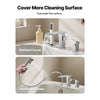 VEVOR Roman Tub Faucet, 3 Hole Waterfall Bathtub Faucet, Roman Bathtub Faucets Set with Shower Head & 1 Handle, Deck Mount Bath Tub Faucets Set for Adult Bathing, Brushed Stainless Steel, Drip-Free