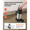 VEVOR Submersible Sump Pump 1 HP 5300 GPH Max Stainless Steel Sewage Pump, for Basement Septic Tank Residential Effluent, with Automatic Tethered Float Switch, 1.5-Inch NPT Discharge, 36 ft Max Lift