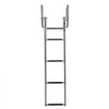 VEVOR Boat Ladder, 4 Steps, Stainless Steel Telescoping Folding Swim Deck Ladder for Rear Entry Inboard, 600 lbs Capacity with Wide Anti-Slip Steps & Handrails, for Outboards, Yacht, Pontoon Boats