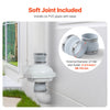 VEVOR 4 to 4.5 inch Radon Mitigation Fan System, Quiet 260 CFM Radon Mitigation Kit with 2 Couplers, Waterproof Radon Fan Electric Inline Duct Fan Exhaust Fan for Indoor Outdoor Ventilation