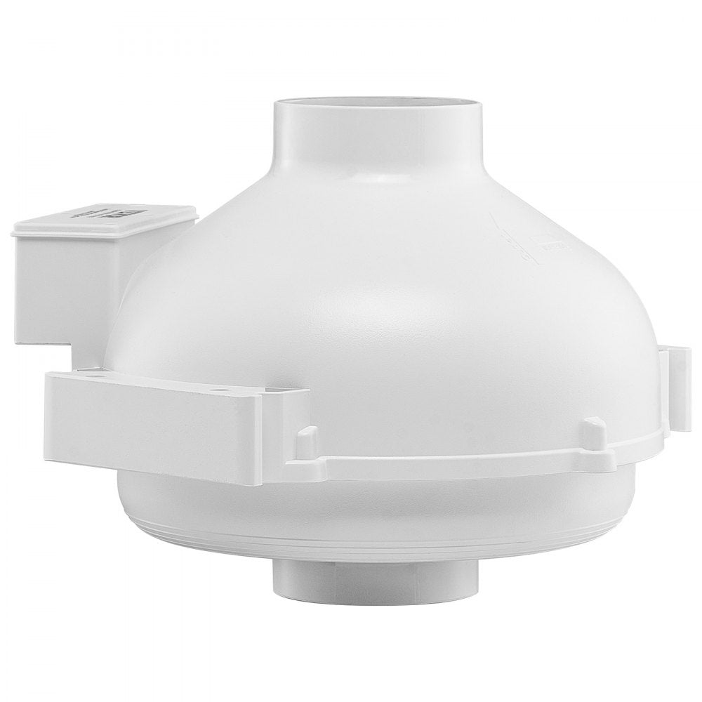 VEVOR 4 to 4.5 inch Radon Mitigation Fan System, Quiet 260 CFM Radon Mitigation Kit with 2 Couplers, Waterproof Radon Fan Electric Inline Duct Fan Exhaust Fan for Indoor Outdoor Ventilation