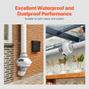 VEVOR 4 to 4.5 inch Radon Mitigation Fan System, Quiet 380 CFM Radon Mitigation Kit with 2 Couplers, Waterproof Radon Fan Electric Inline Duct Fan Exhaust Fan for Indoor Outdoor Ventilation