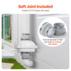 VEVOR 4 to 4.5 inch Radon Mitigation Fan System, Quiet 380 CFM Radon Mitigation Kit with 2 Couplers, Waterproof Radon Fan Electric Inline Duct Fan Exhaust Fan for Indoor Outdoor Ventilation