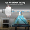 VEVOR 4 to 4.5 inch Radon Mitigation Fan System, Quiet 380 CFM Radon Mitigation Kit with 2 Couplers, Waterproof Radon Fan Electric Inline Duct Fan Exhaust Fan for Indoor Outdoor Ventilation