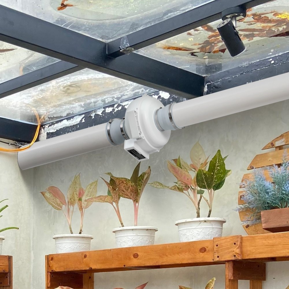 VEVOR 4 to 4.5 inch Radon Fan Installation Kit, Quiet 260CFM Radon Mitigation Fan System Kit with 2 Couplers, Pressure Indicator, Waterproof Inline Duct Fan Exhaust Fan for Indoor Outdoor Ventilation