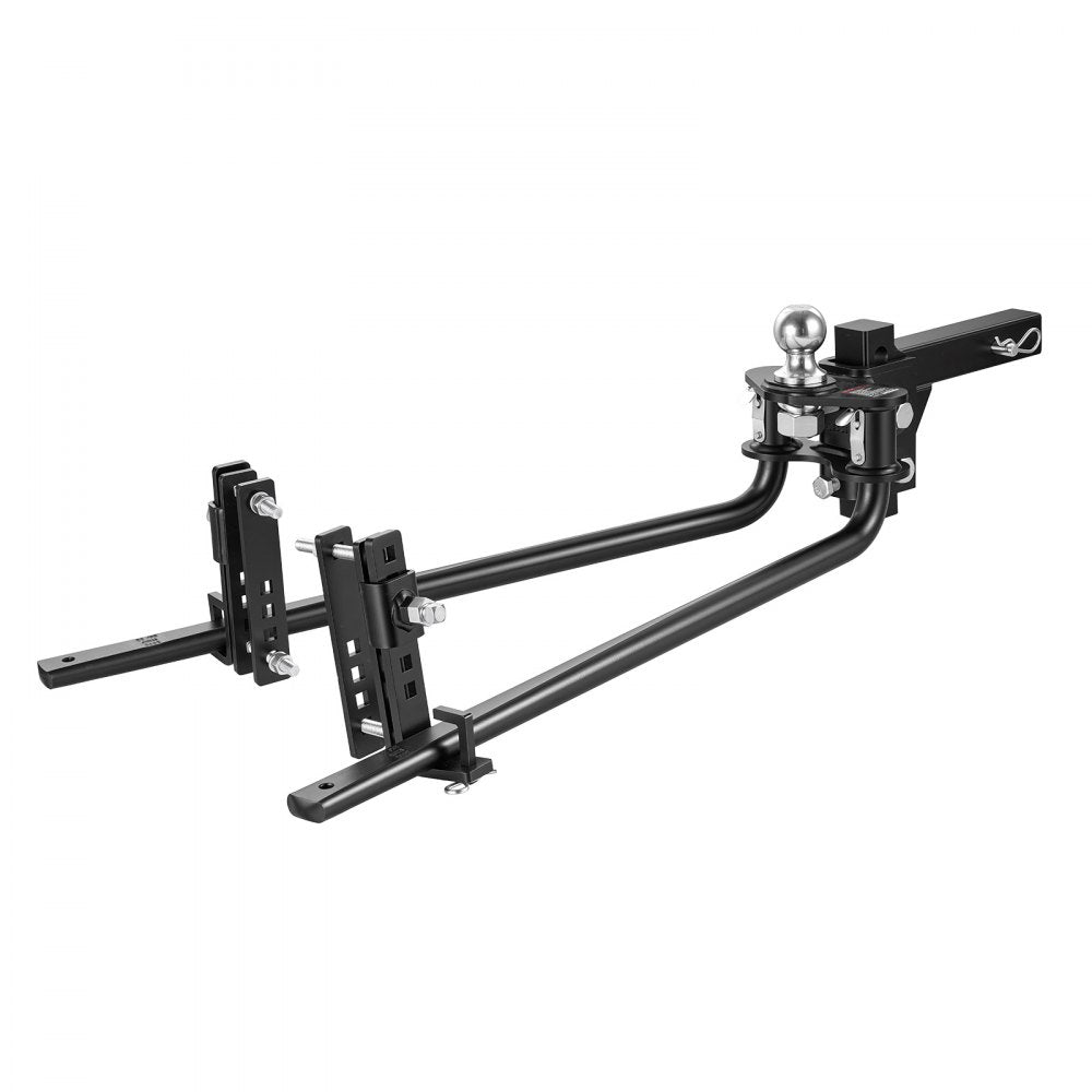 VEVOR Weight Distribution Hitch, 14000 lbs Max. Towing with Sway Control, Weight Distributing Hitches Kit for Trailers & RVs, 1400 lbs Max. Tongue, 2 in Shank, 2-5/16 in Ball, Load Leveling Hitch