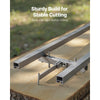 VEVOR Rail Mill Guide System, 12 ft 4 Crossbar Chainsaw Mill Kits, Aluminum Saw Milling Rails System Works with Chainsaw, 2 Wedges, Adjustable Rail Milling Guide Kit for Builders Woodworkers