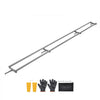 VEVOR Rail Mill Guide System, 12 ft 4 Crossbar Chainsaw Mill Kits, Aluminum Saw Milling Rails System Works with Chainsaw, 2 Wedges, Adjustable Rail Milling Guide Kit for Builders Woodworkers