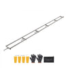 VEVOR Rail Mill Guide System, 15 ft 6 Crossbar Chainsaw Mill Kits, Aluminum Saw Milling Rails System Works with Chainsaw, 4 Wedges, Adjustable Rail Milling Guide Kit for Builders Woodworkers