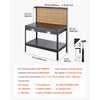 VEVOR Hardwood Workbench, 242.5 lbs Weight Capacity, 47.2-inch Heavy Duty Workbench with Pegboard, 4 AC Outlets & 2 USB Ports, 4.9 ft Cable & 30 Hooks, Garage Work Bench with Drawer for Workshop
