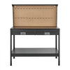 VEVOR Hardwood Workbench, 242.5 lbs Weight Capacity, 47.2-inch Heavy Duty Workbench with Pegboard, 4 AC Outlets & 2 USB Ports, 4.9 ft Cable & 30 Hooks, Garage Work Bench with Drawer for Workshop