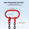 VEVOR Chain Sling, 5/16 inch x 6 ft Lifting Chains with Hooks, G80 Engine Chain Hoist Lifts, 6600 lbs/3 Ton Lifting Sling Chains for Engine Hoist, Engine Lift Chain with 2 Leg Grab Hooks and Adjusters