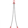 VEVOR Chain Sling, 5/16 inch x 6 ft Lifting Chains with Hooks, G80 Engine Chain Hoist Lifts, 6600 lbs/3 Ton Lifting Sling Chains for Engine Hoist, Engine Lift Chain with 2 Leg Grab Hooks and Adjusters